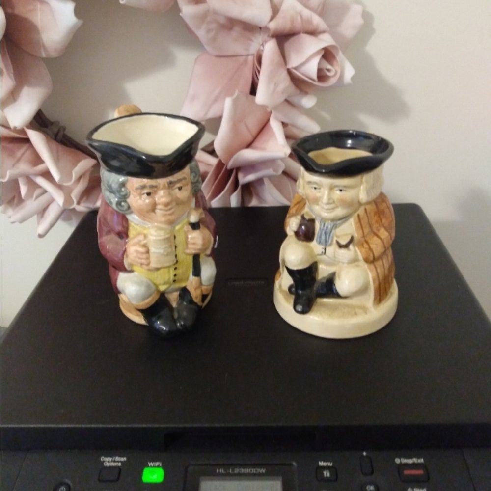 2 Vintage Jolly Toby Mugs Excellent Condition